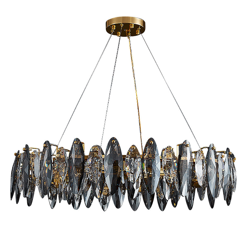 Postmodern Creative Crystal Chandelier with Three-Color LED
