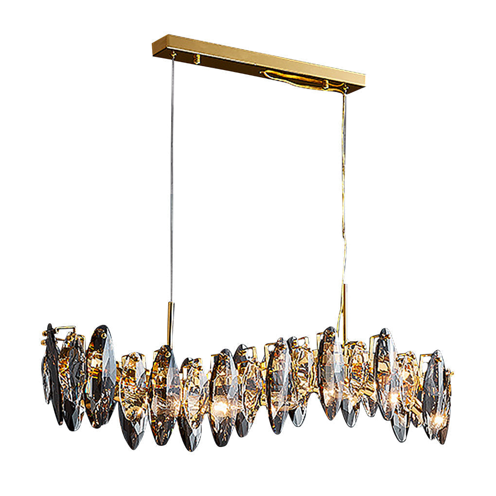 Postmodern Creative Crystal Chandelier with Three-Color LED