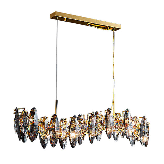 Postmodern Creative Crystal Chandelier with Three-Color LED
