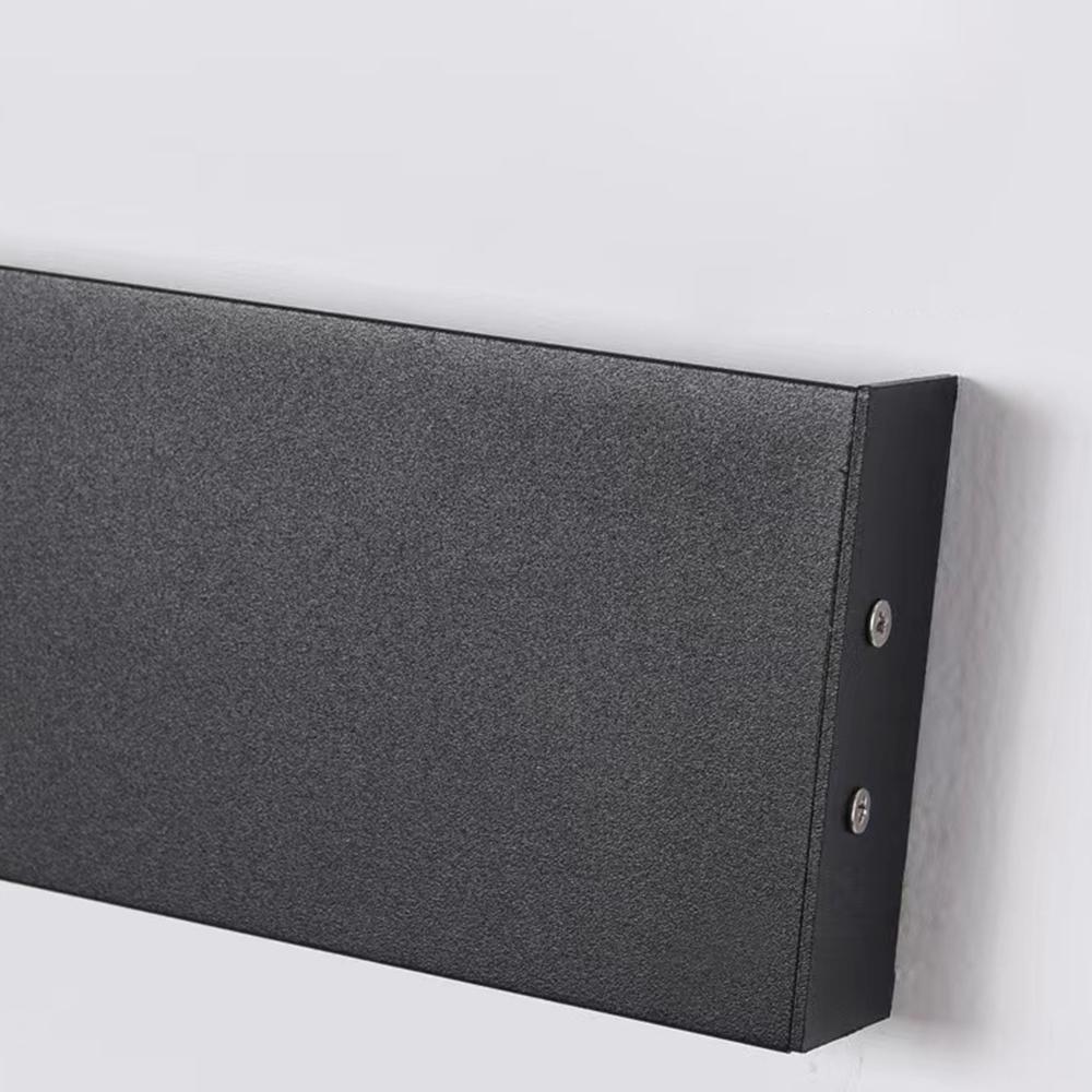 LED Long Linear Metal Waterproof Black Minimalist Outdoor Wall Lights