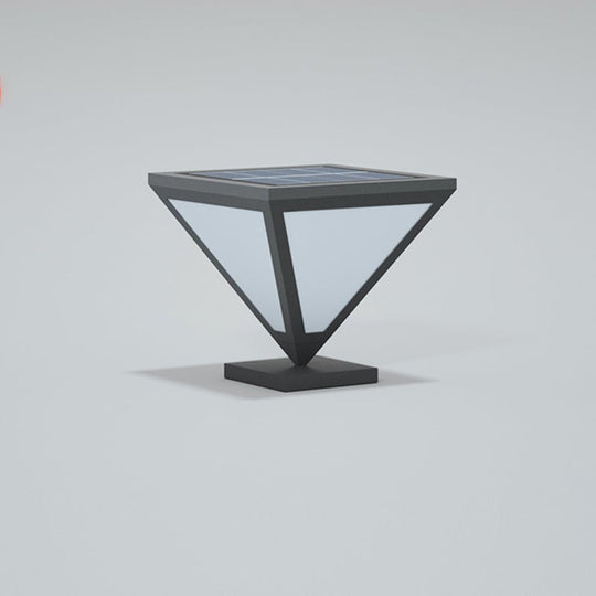 Solar Powered Geometric Shape LED Waterproof Outdoor Lamp