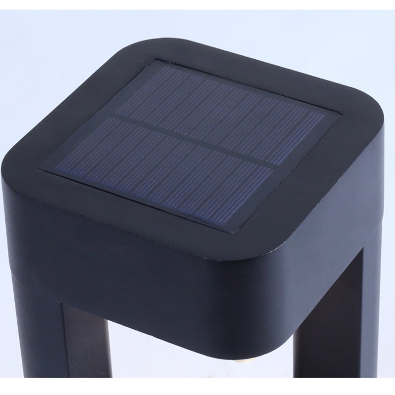 Square Unique Hollow Aluminum Waterproof Modern Smart Solar LightSquare Unique Hollow Aluminum Waterproof Modern Smart Solar Lightss Outdoor