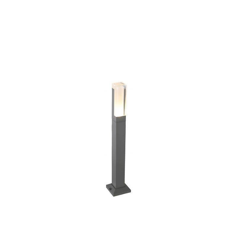 Sleek Cuboid Black Aluminum LED Bollard Lights Waterproof and Minimalist Design