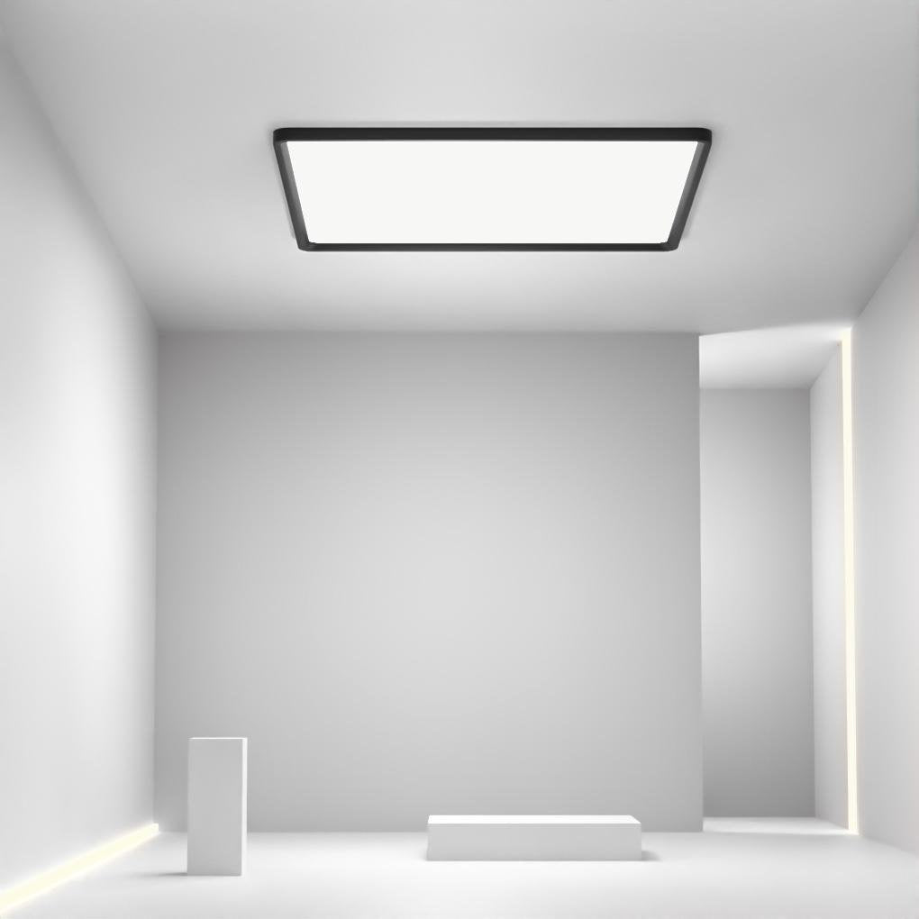 Modern Flat Square Black Flush Mount Ceiling Lights