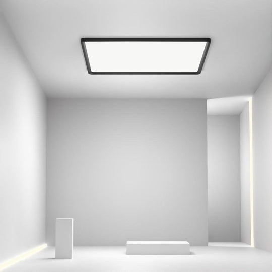 Modern Flat Square Black Flush Mount Ceiling Lights