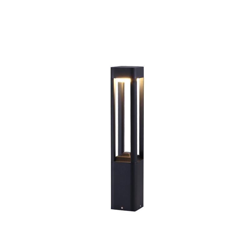 Quadruple-Sided Aluminum LED Bollard Lights with Open Design