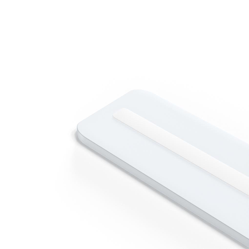 White 3-Step Dimming Rectangular LED Flush Mount Ceiling Light