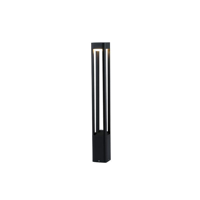 Quadruple-Sided Aluminum LED Bollard Lights with Open Design