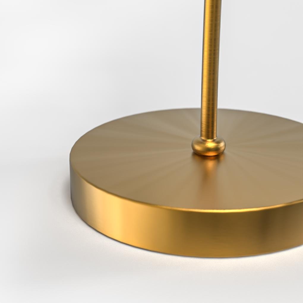 Metal Gooseneck Desk Lamp with Cone Fabric Shade