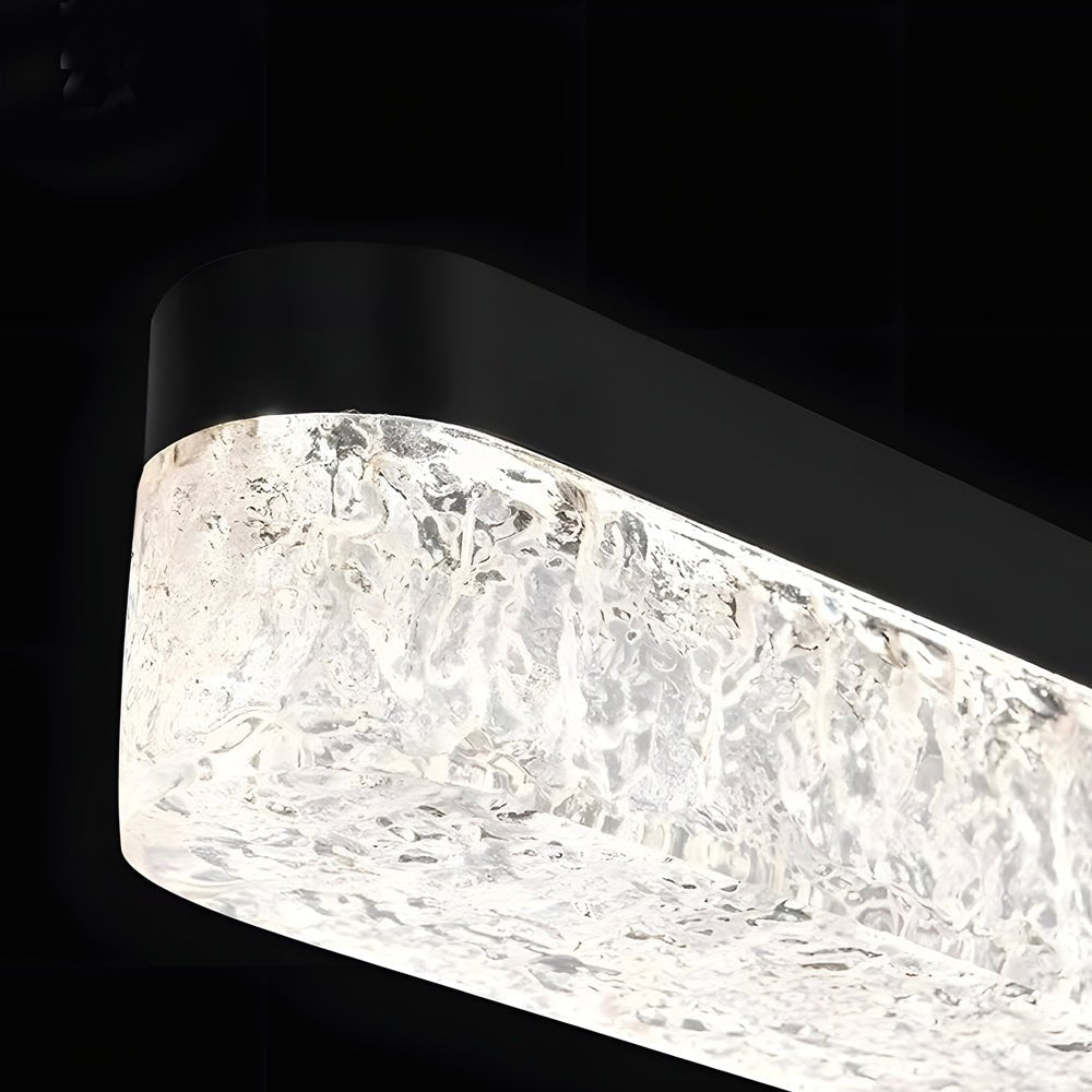 1-Light 47.24-Inch Black Linear Pendant Light – Modern Dimmable Island Lighting