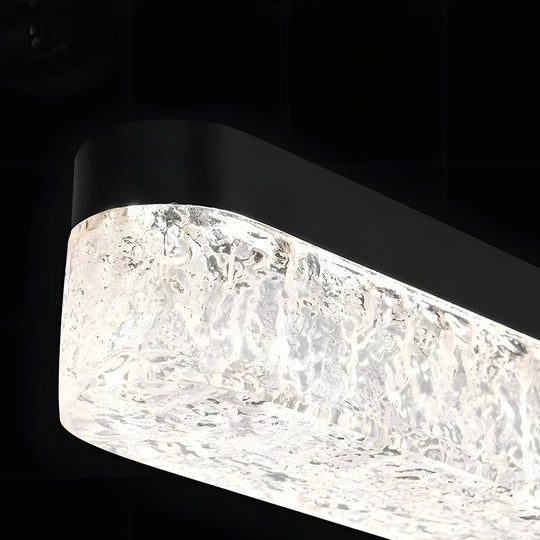 1-Light 47.24-Inch Black Linear Pendant Light – Modern Dimmable Island Lighting