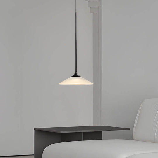 1-Light LED Mini Cone Pendant Light with Acrylic Shade