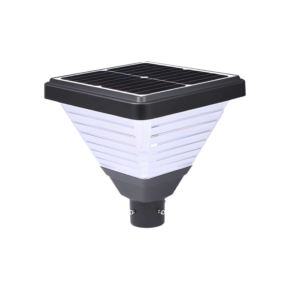 Black Solar LED Square Post Street Light – 98"/118" Options