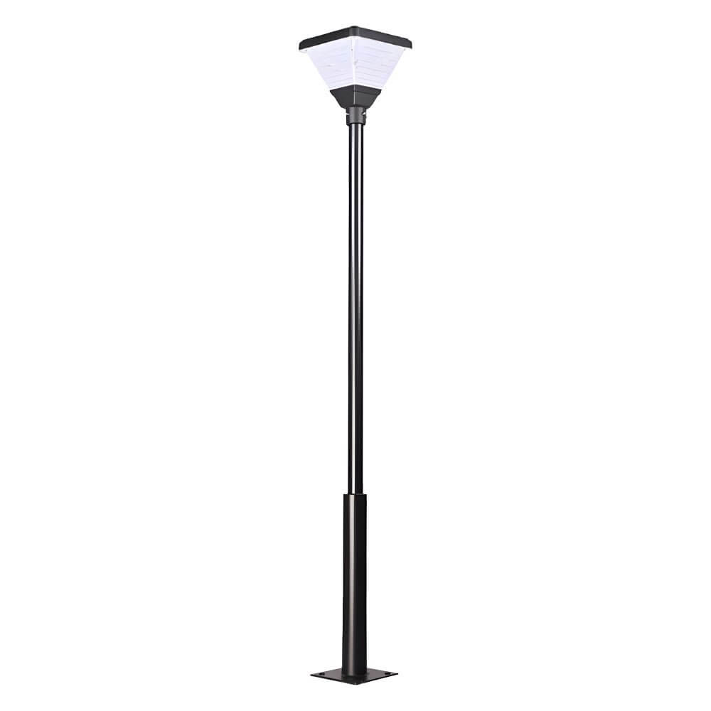 Black Solar LED Square Post Street Light – 98"/118" Options