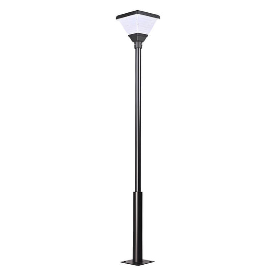 Black Solar LED Square Post Street Light – 98"/118" Options