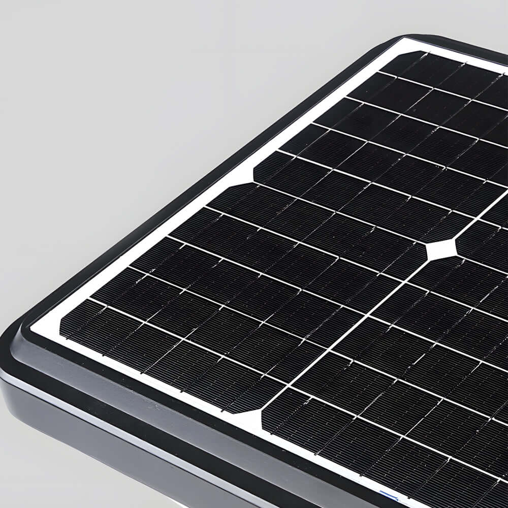 Black Solar LED Square Post Street Light – 98"/118" Options