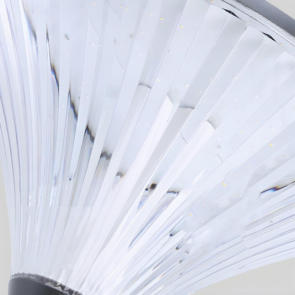 Black Solar Powered LED Outdoor Post Street Light