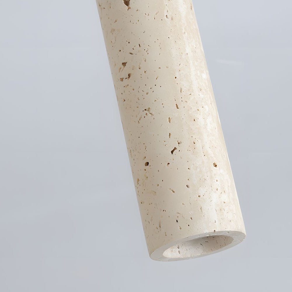 1 Light Modern Yellow Travertine Long Tube Ceiling Lamp for Hallway and Entrance