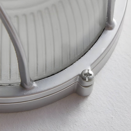 1-Light Retro Industrial Oval/Round Outdoor Wall Lights