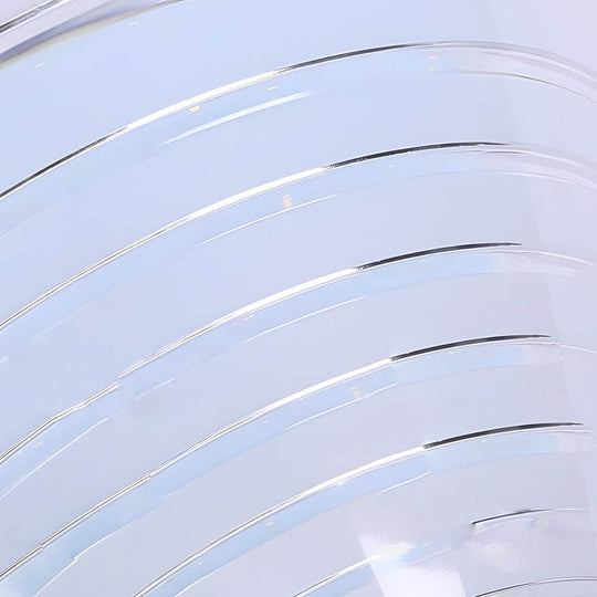 Round Solar LED Outdoor Lamp Post in Black