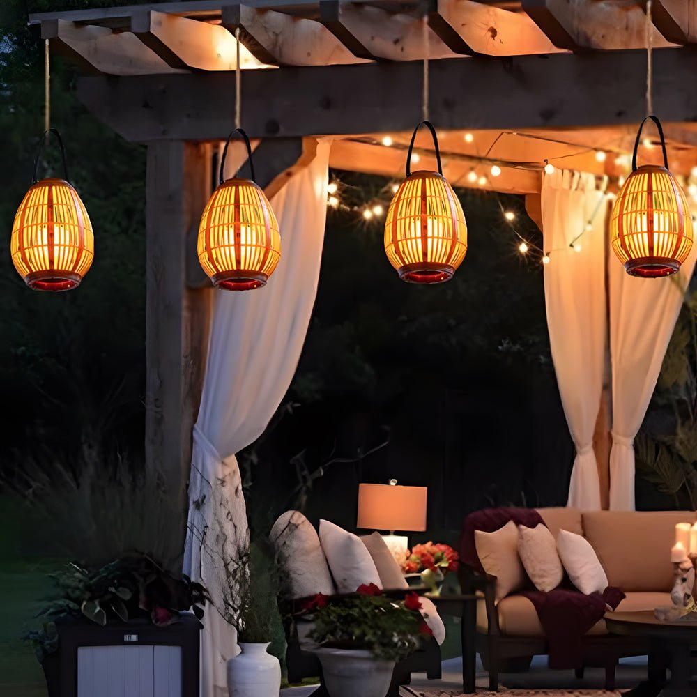 Portable Solar Powered Waterproof Candle Style LED Lantern