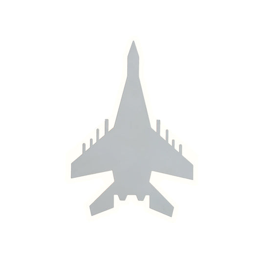 Cartoon LED Wall Sconce - Jet Kids Bedroom Flush Mount Lighting in White/Blue