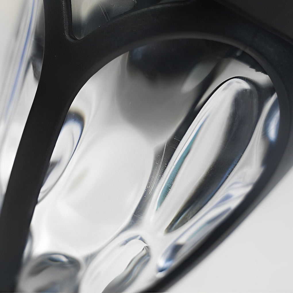 2PCS Intelligent Solar LED Lawn Lamps with Black Opaque Glass Shade