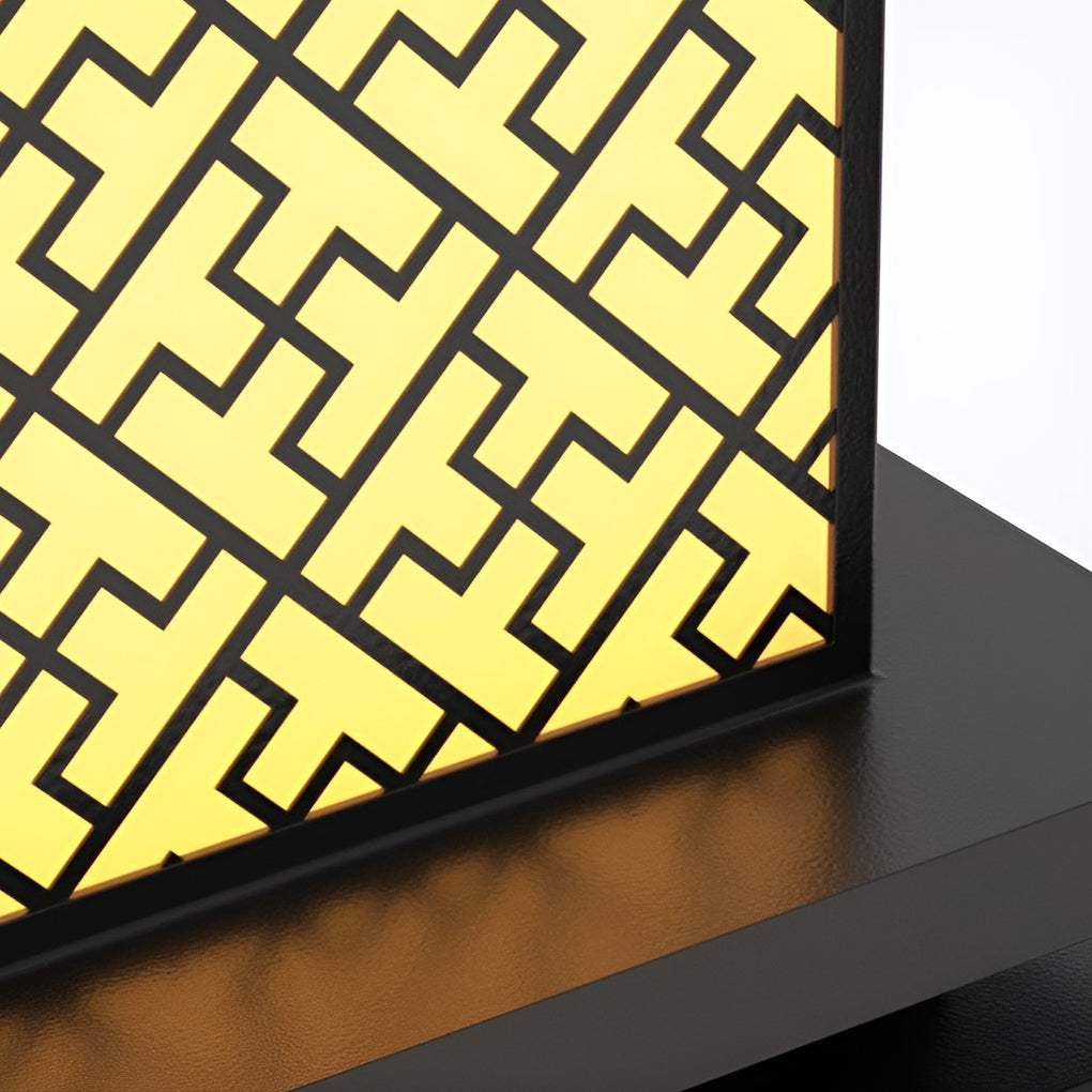 Square Solar Waterproof Outdoor Fence Post Light with Warm Glow