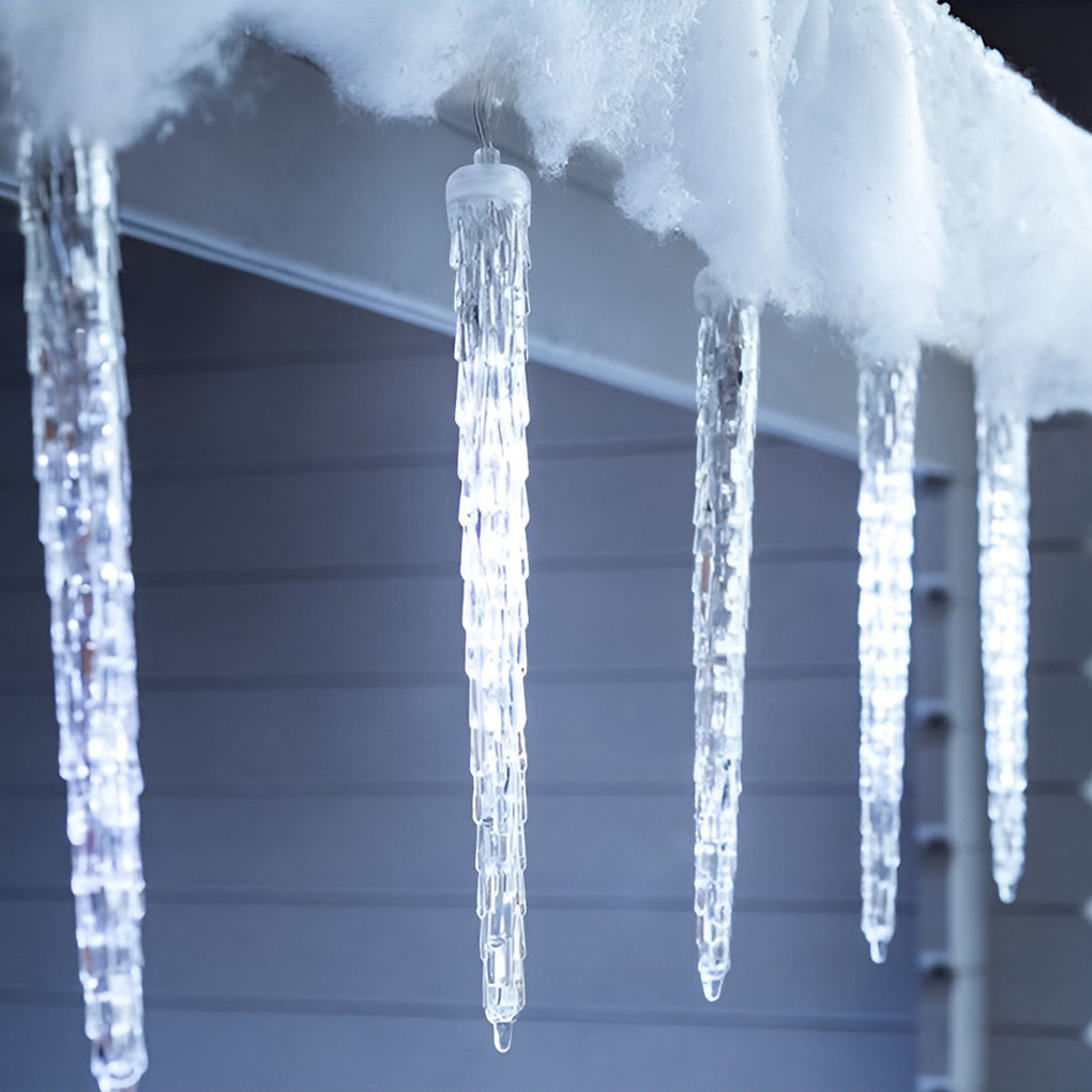 Solar LED Waterproof Icicle String Lights