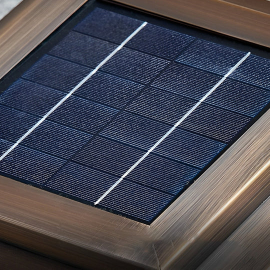 Square Solar Powered Waterproof Fence Post Lights with Remote