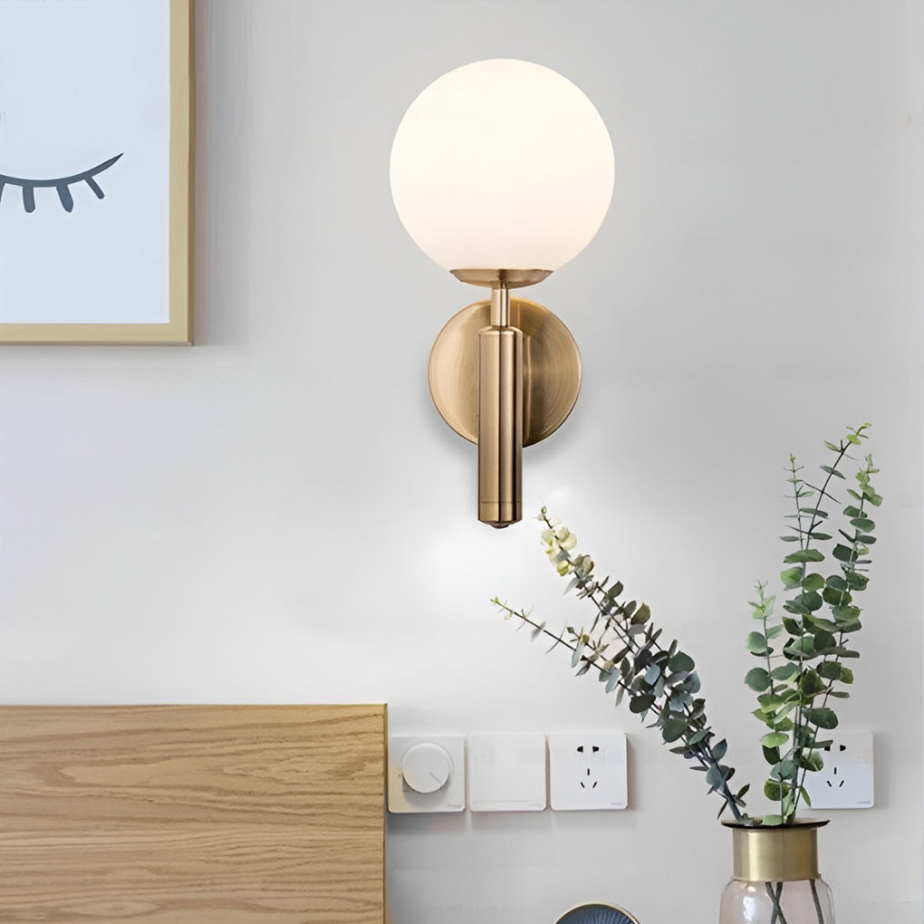Glass Ball Shaped 5W LED Nordic Wall Sconce Lighting