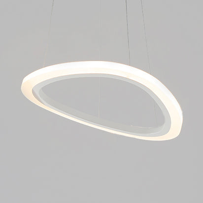 Modern LED Acrylic Triangle Ceiling Pendant Light Fixture - 1/2/3-Heads in Warm/White Light