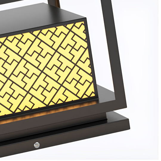 Square Solar Waterproof Outdoor Fence Post Light with Warm Glow