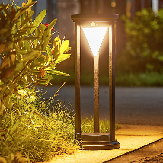 Adjustable Brightness LED Solar Path Lights Waterproof Lawn Lamps