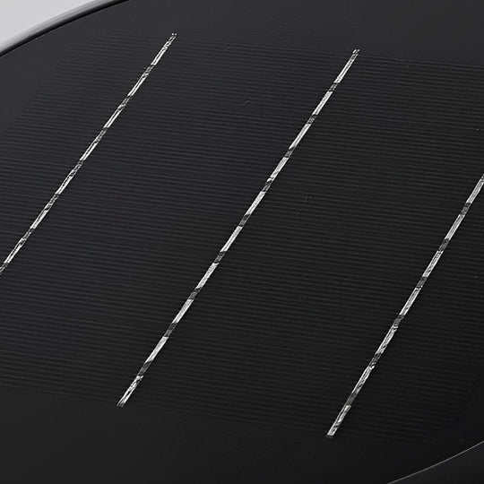 Round Dimmable LED Solar Fence Post Light Waterproof Outdoor Lamp