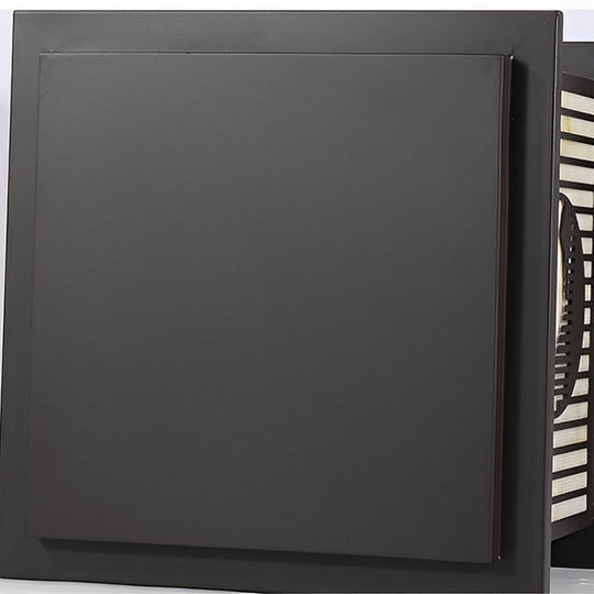 Retro Mountain Scenery LED Waterproof Black Solar Pillar Lamp