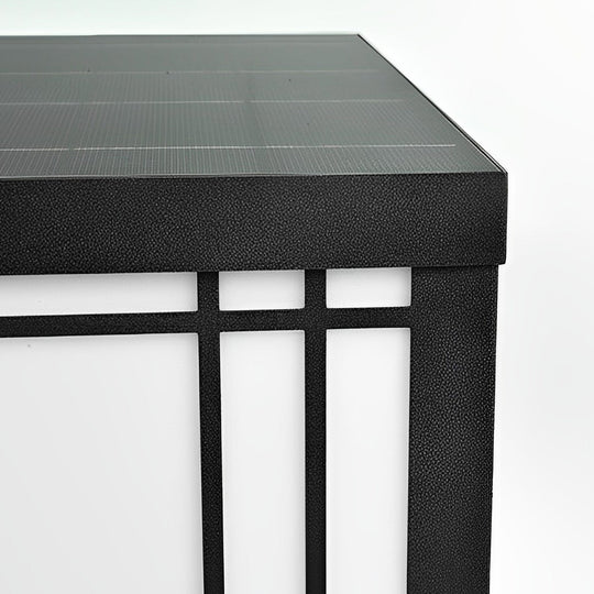 Retro Grilles Waterproof LED 3 Step Dimming Solar Fence Post Lights