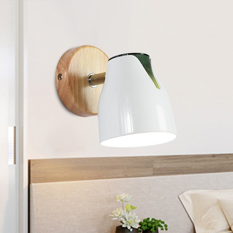 Modern Rotatable Wall Sconce Light with Metallic Bud Shade - Ideal for Kitchen and Cloth Shop