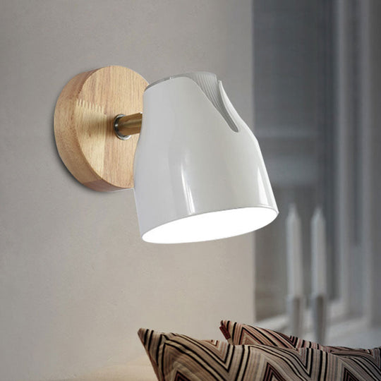 Modern Rotatable Wall Sconce Light with Metallic Bud Shade - Ideal for Kitchen and Cloth Shop