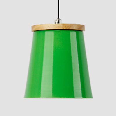 Modern Metallic Bucket Pendant Light for Kitchen and Dining Room