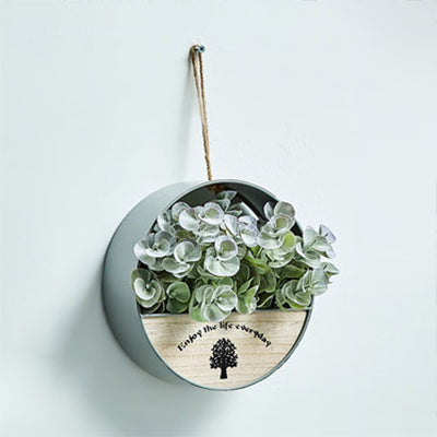 Nordic Flower/Plant String Light with Wood Circle/House Shelf - Perfect for Cafe and Tea Shop Ambience