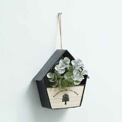 Nordic Flower/Plant String Light with Wood Circle/House Shelf - Perfect for Cafe and Tea Shop Ambience