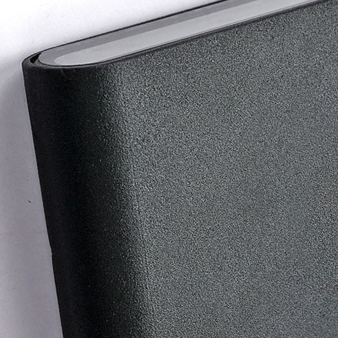 Modern Black/White Rectangular LED Wall Sconce for Hallway, Warm/White Light, Aluminum Construction, 4.5"/7" Width