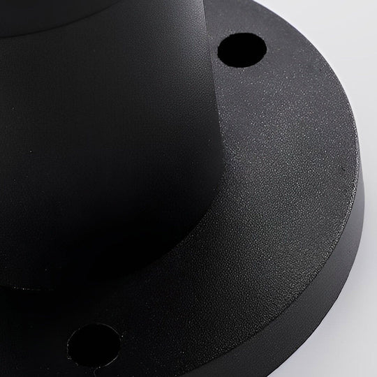 Round Dimmable LED Solar Fence Post Light Waterproof Outdoor Lamp