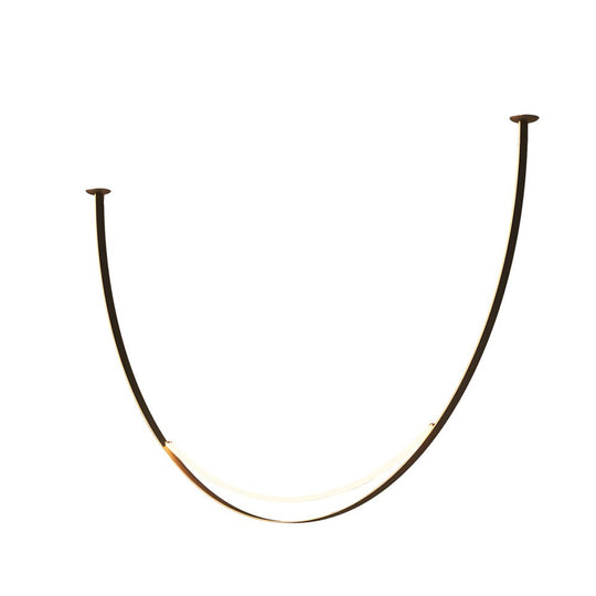 1/3 Leather Belts LED Pendant Light – Modern Staircase Chandelier