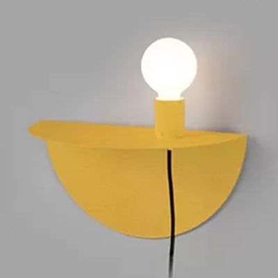 Kids Bedroom Wall Light - Nordic Style Open Bulb Sconce"