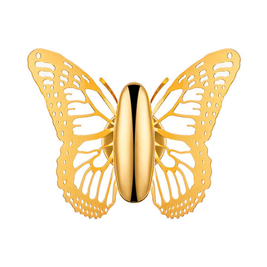 Art Deco Gold Butterfly Wall Sconce - Single Light Metal Wall Lamp for Kids Room
