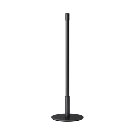 Black Plumb Rod LED Night Light: Sleek Bedside Table Lamp with Warm/White Light