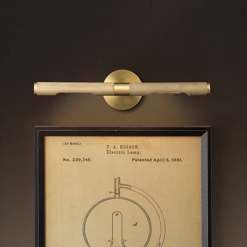 Colonial-style Black/Gold Vanity Light Fixture for Bathroom Walls