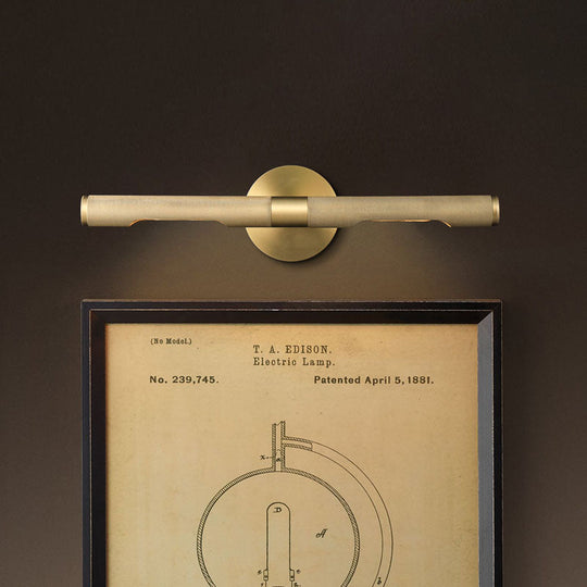 Colonial-style Black/Gold Vanity Light Fixture for Bathroom Walls